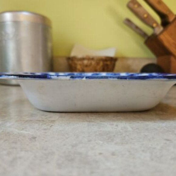 SOLD! Flow Blue W. Adams & Co Kyber pattern Antique c.1890's Excellent Condition - Picture 13 of 13